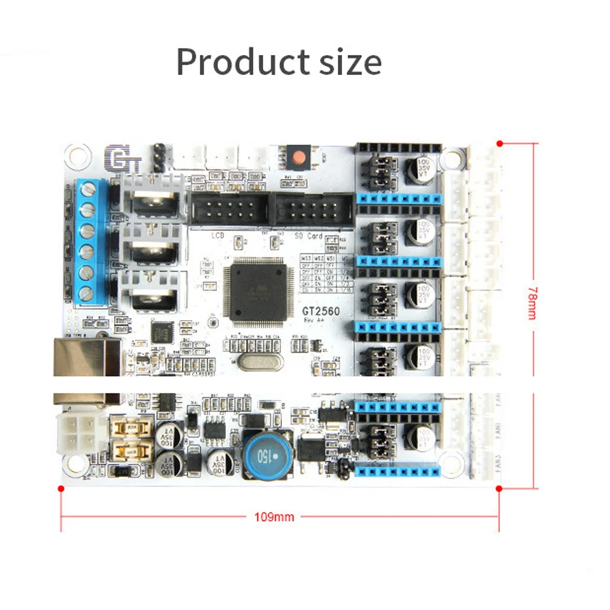

IYBBW-GT2560 Controller Board 3D Printer Controller Board Power Than Mega2560 +Ultimaker and Mega2560+Ramps 1.4