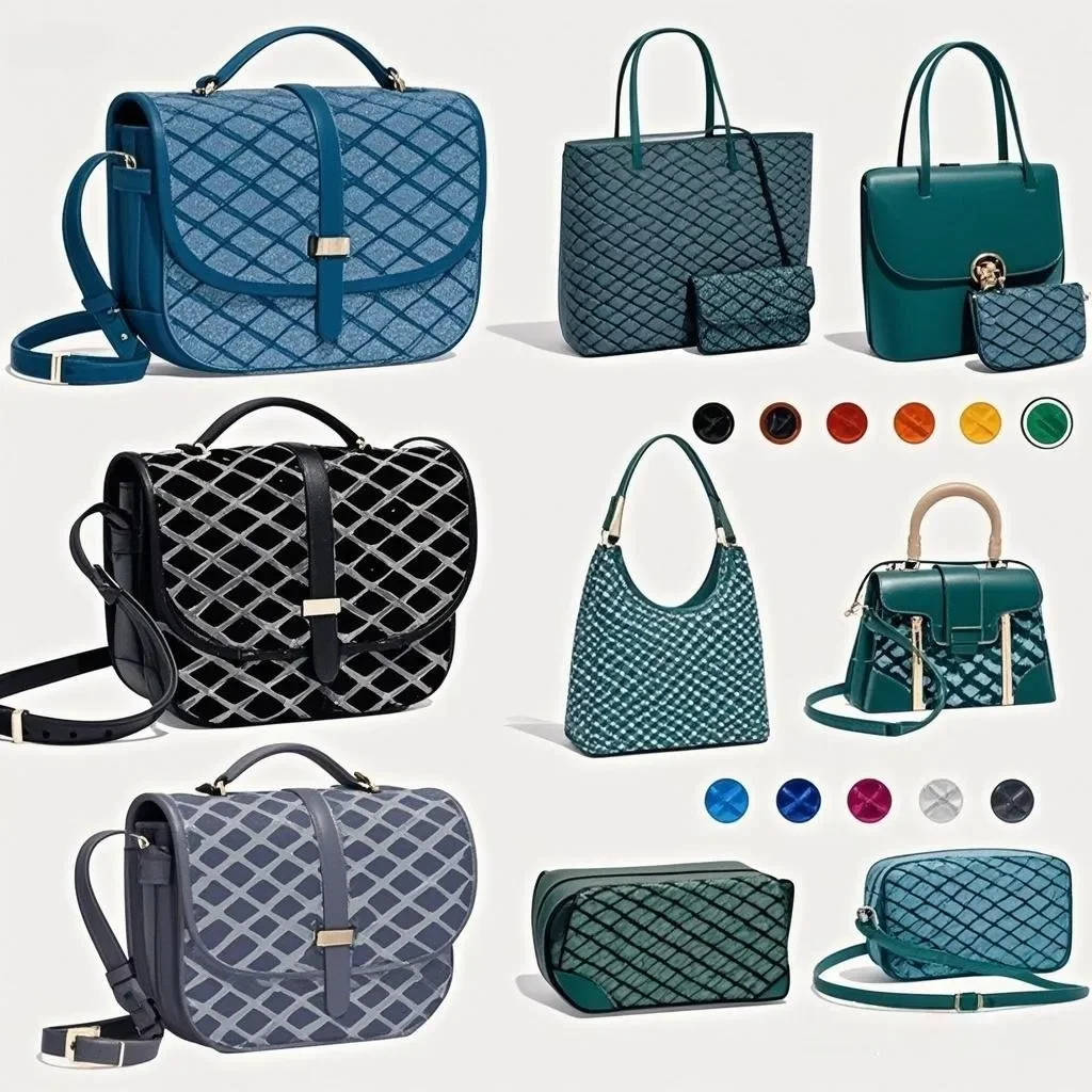 Bolso de lujo para mujer, bolso de diseñador, bolso de hombro de cuero a la moda - Conjunto de bolso de diseñador espacioso con cartera y pulsera | Grande