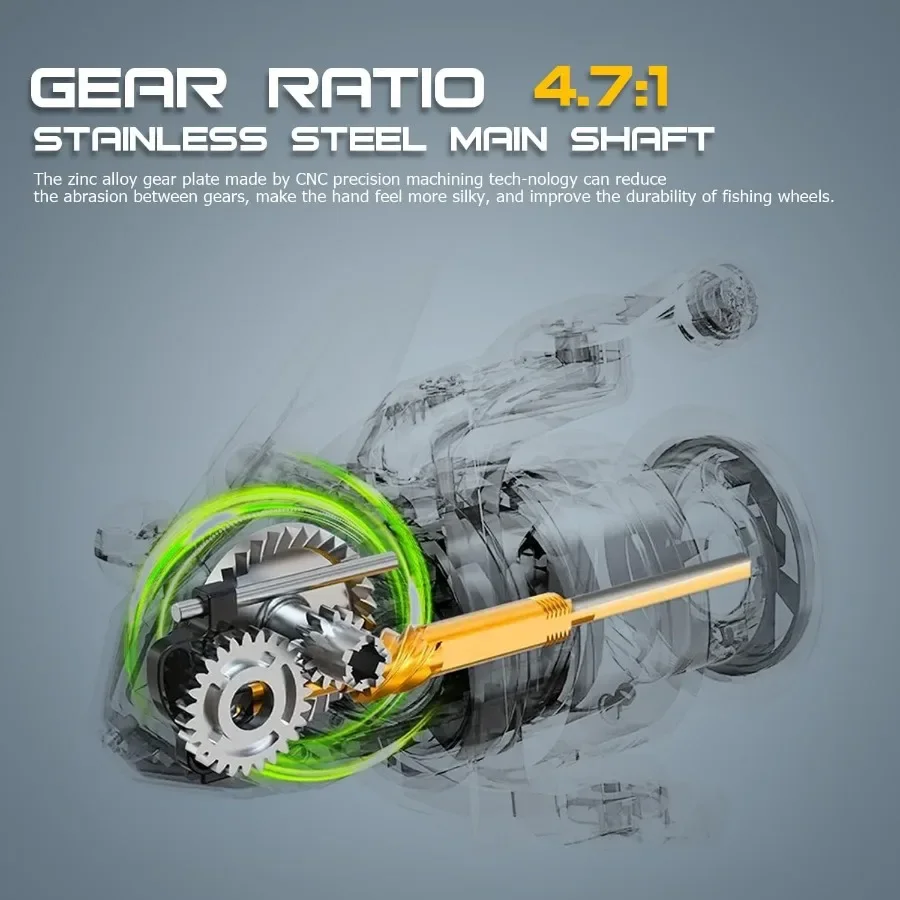 بكرات دوارة من سلسلة 10000 بكرات صيد ركوب الأمواج فائقة النعومة وقوية مع بكرة ألومنيوم باستخدام الحاسب الآلي للمياه المالحة في الخارج #5