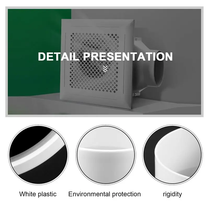 SEWS-Ventilation Pipe Reducer Adapter Pipe Air Duct Adapter Pipe Connector For Inline Ventilation System