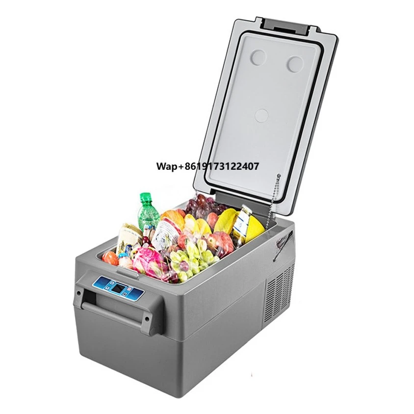 1.23Cuft Compressor Portable Small Refrigerator Mini Cooler Freezer Home and Car Refrigerator Vehicular Fridge