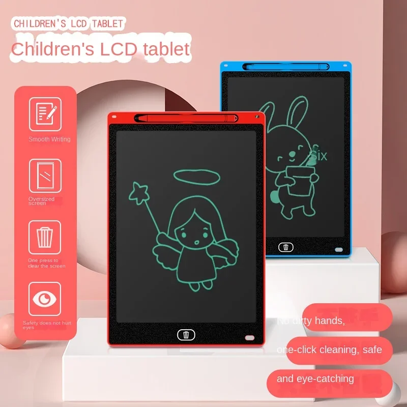 LCD لوحة الكتابة المغناطيسي البلاستيك الكتابة على الجدران اللوحة رسم الوسادة الاطفال ألعاب تعليمية للتعلم هدية عيد ميلاد شحن مجاني