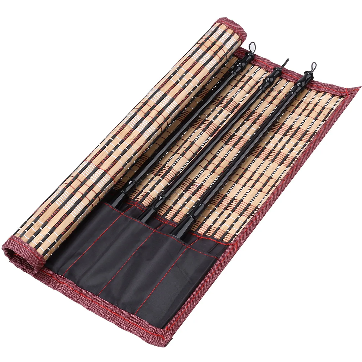 

Набор кистей для китайской каллиграфии из волчьего ворса: большие, средние, маленькие, с держателем для кистей, традиционные кисти для письма, рисования и живописи