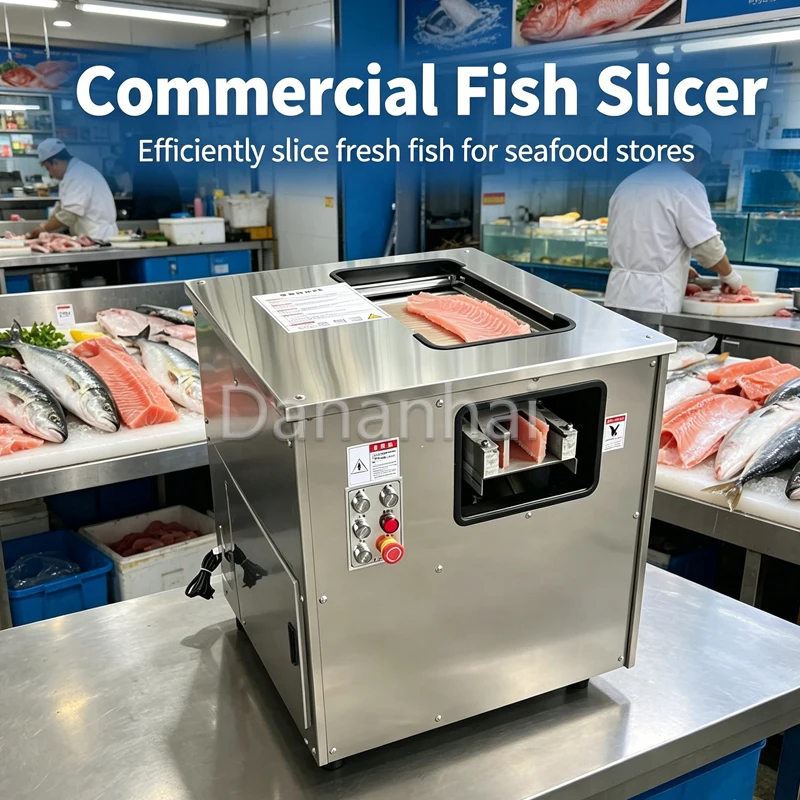 

Commercial Electric Meat Slicer Household Fully Automatic Fish Slicer Fast And Tidy Food Processor for Kitchen