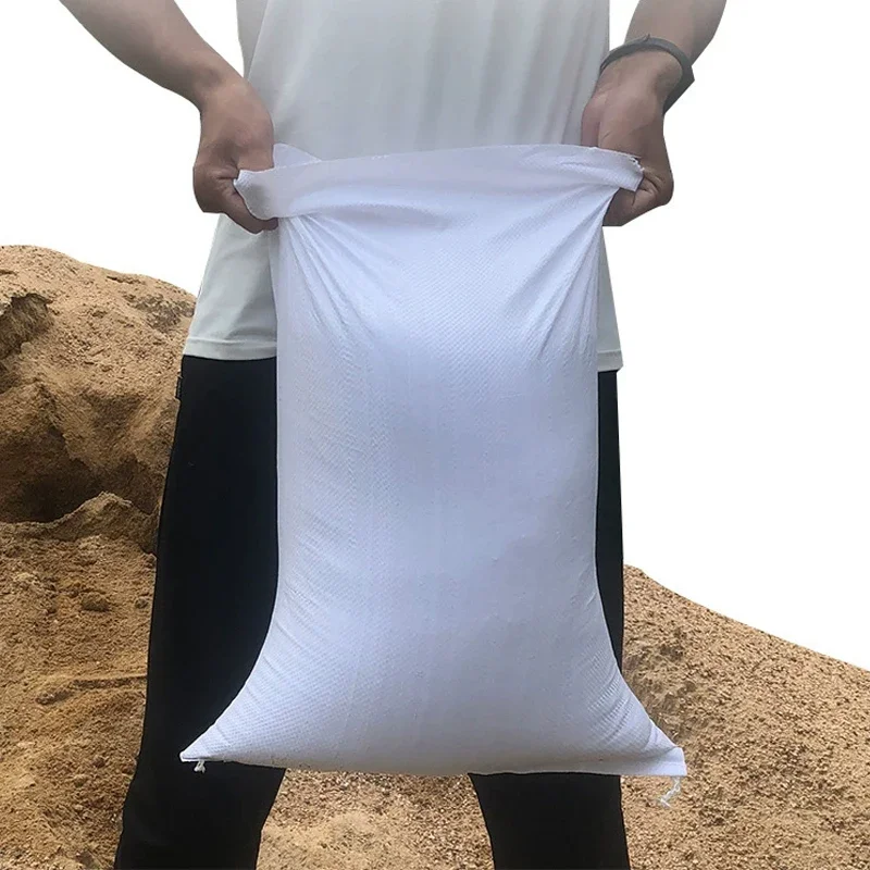 10Pcs Flood Protection Sandbag Reusable Polypropylene Plastic Sandbags 30X40/35X55/45X70/50X75Cm Flood Rescue Soil Filling Bag