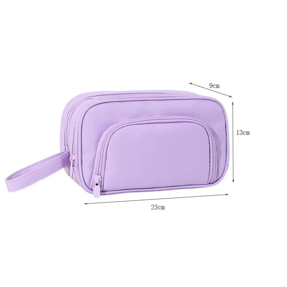 Чехол для ручек, большая вместительная сумка для хранения ручек с несколькими карманами, износостойкая сумка для хранения канцелярских принадлежностей из ткани Оксфорд, студенческая сумка