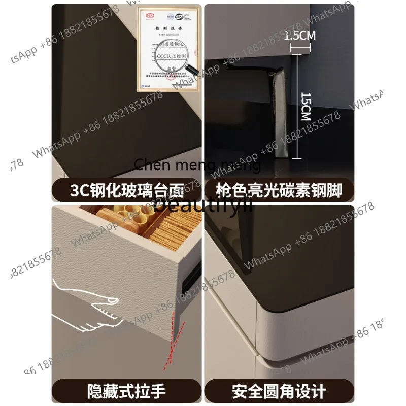 Italian minimalist shoe cabinet storage integrated against the wall light luxury high sense partition household entrance cabinet