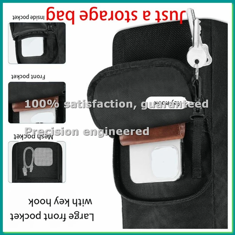 Water Bottle Holder with Strap, Insulated Water Bottle Carrier Pouch with Phone Pocket for Walking Hiking Outdoors-ABLA