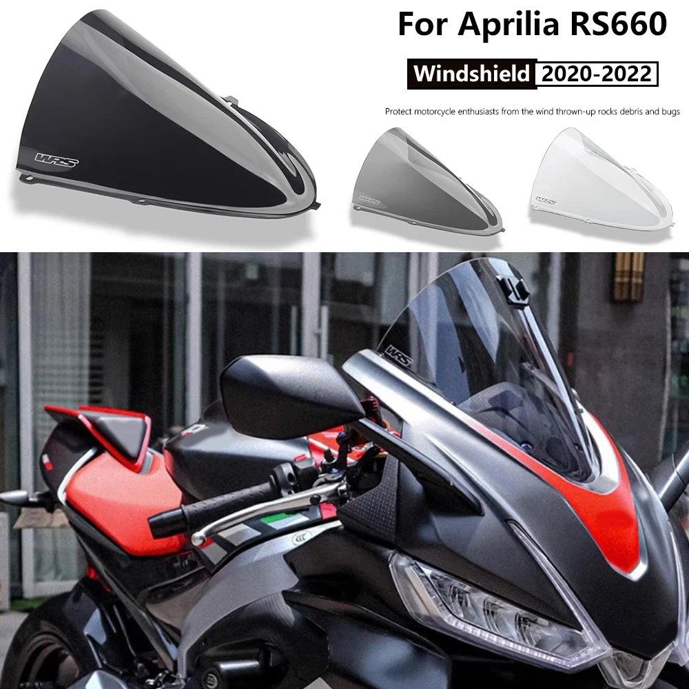 

Motorcycle Front Windshield Cover Suitable for Aprilia RS660 RS 660 2020-2022 High Quality Extended Windshield and Sunshade