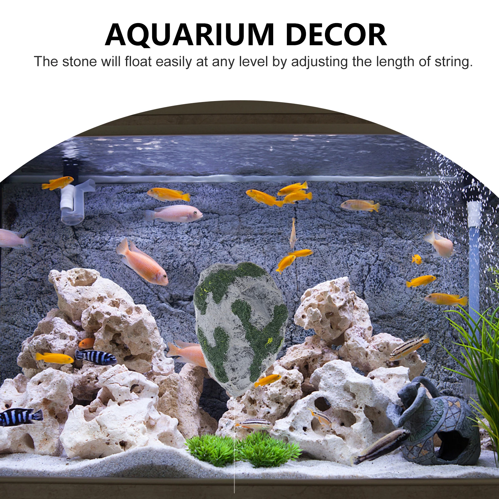 

Simulated Pumice Artificial Stone Aquarium Decoration Suspended Fish Tank Ornament