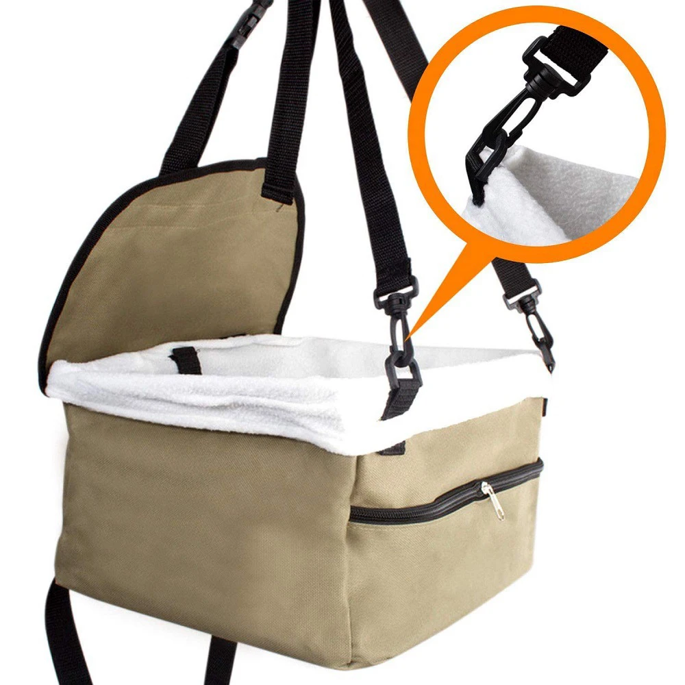 Pet Car Carrier Seat Bag Waterproof Basket Folding Hammock Pet Carriers Bag For Small Cat Dogs Safety Travelling Bag view 4