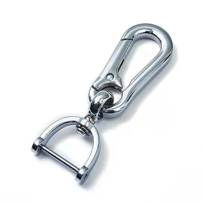 Creative Car Keychain, Car Horseshoe Buckle, 8-Shaped Buckle, Men's and Women's Clothing, Braided Rope Keychain Pendant