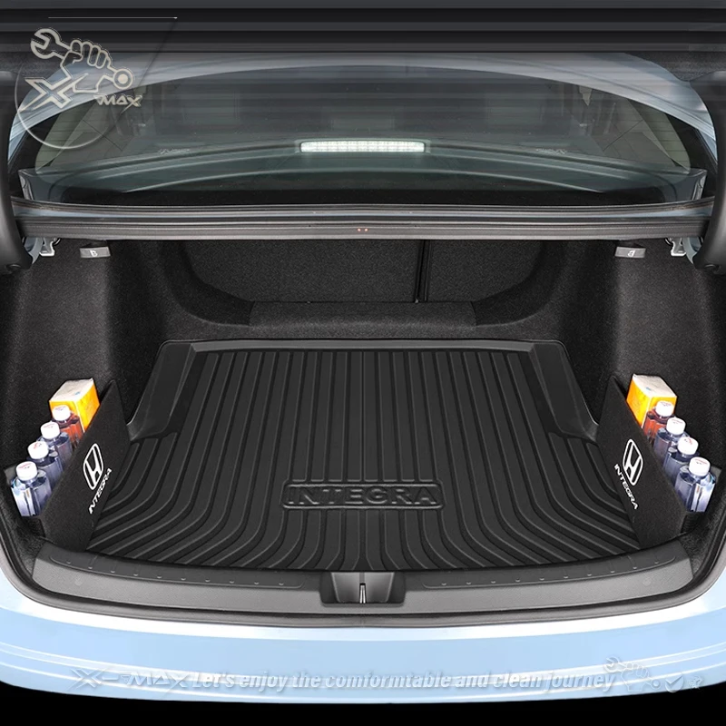 For Honda INTEGRA 2022-2024 Fit Car Trunk Mat All Season Black Cargo Mat 3D Shaped Laser Measured Trunk Liners