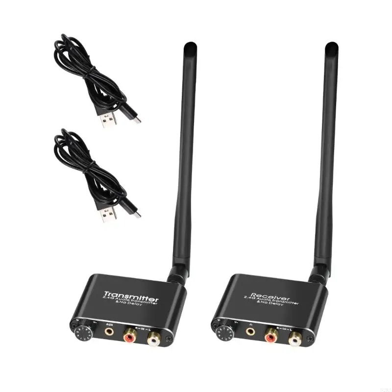 

62KA Long Distanced Wireless Sound Transmitter and Receiver with 2Pcs USB Power Cord