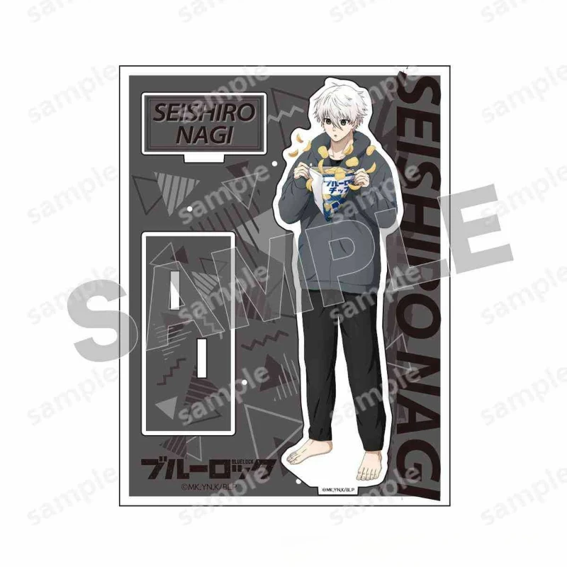 Pyjama debout signe bleu serrure Anime et Manga périphériques Bachira Meguru ruche panneau arrière Statue Ecorations cadeaux pour amis