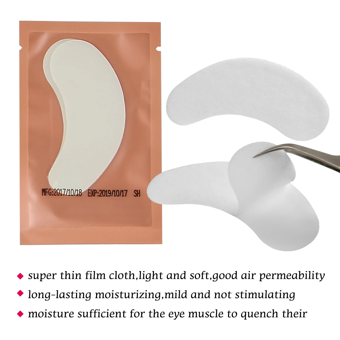 Eye Patch Lash Extension Supplies Tools Eyepatch Eyelash Accessories For Eyelash Under Eye Pads Lint Free Stickers Lash Sticker