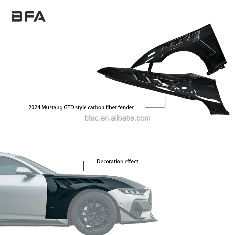 

2024+ Mustang GTD Style Крыло и бампер из углеродного волокна Новое состояние Автомобильные аксессуары
