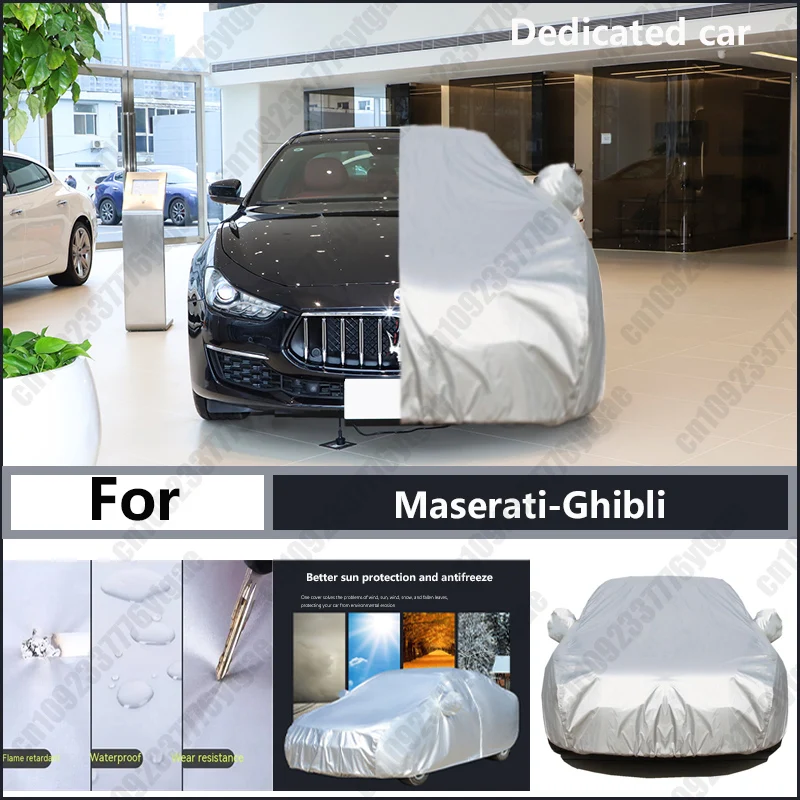 

For Maserati-Ghibli Oxford cloth car cover for sun protection, rain resistance, and all season special car dust cover