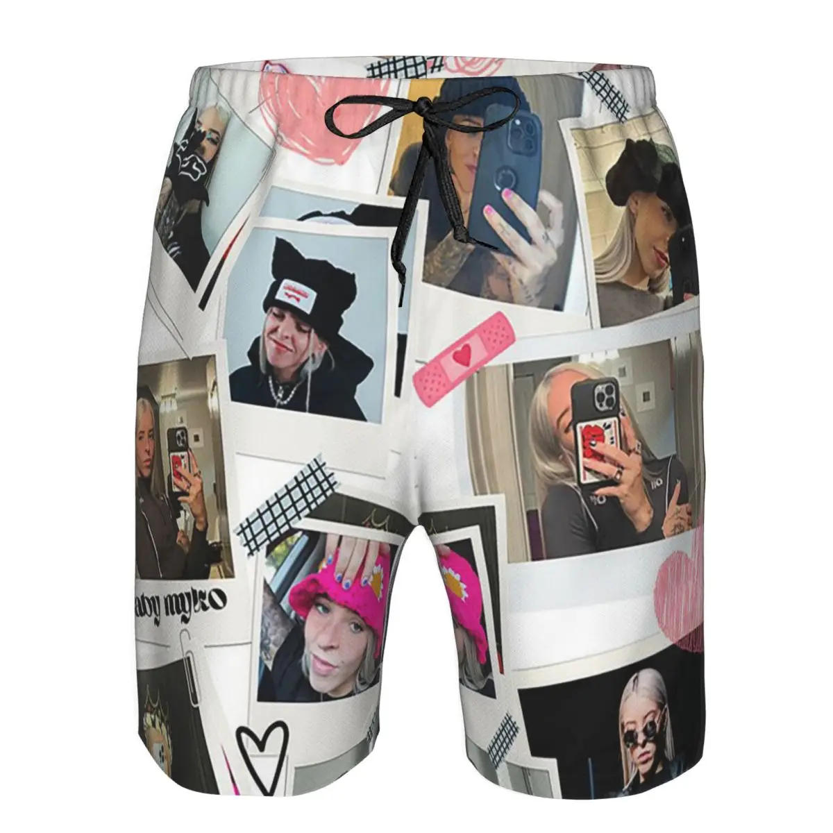 

Collage Of Young Miko Trunks Beach Board Shorts Casual Quick Dry Swim Summer Men Pants