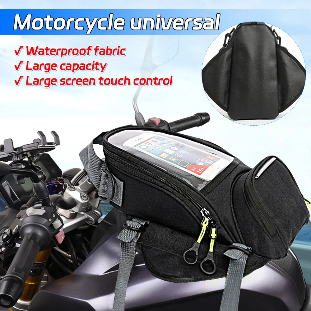 General motorcycle Waterproof Fuel Bag Mobile Phone Navigation Tank Multifunctional Small Oil Reservoit Package Oxford Cloth