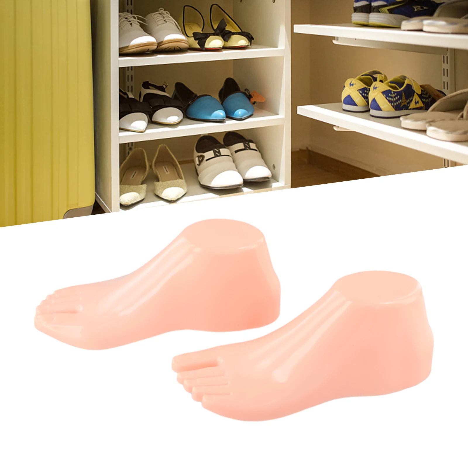 Sandals Brand New Hard Plastic Foot Models Durability Foot Model Mannequins Repeated Use Shoe Extension Tool 22*7.6*8.5cm