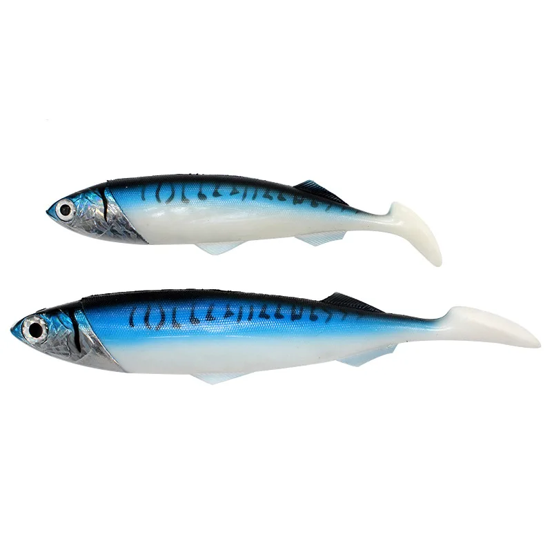 1Pcs Jig Head Super Big Soft Fishing Lure 26cm/33cm 416g/554g Artificial bait for Deep Sea Boat Fishing Bait Swimbait Flatfish