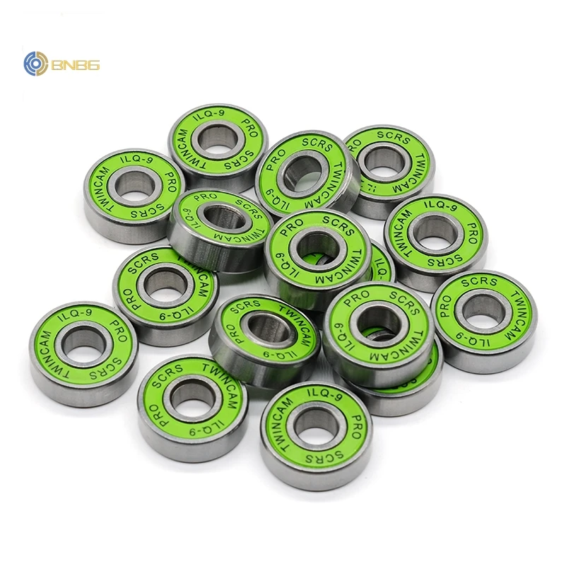8Pcs 608-2RS ILQ-9 Green Skateboard Bearing for roller Skates  608-2rs 8x22x7mm  Inline Skate Bearing