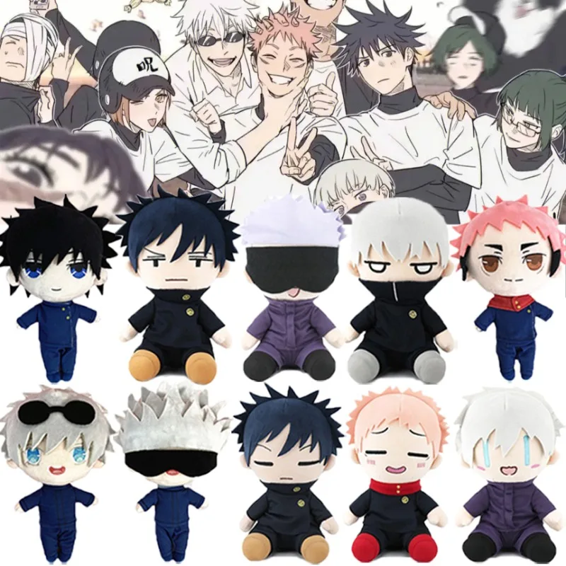 

Jujutsu Kaisen Plush Toys Anime Cosplay Dolls Gojo Satoru Yuji Itadori Inumaki Toge Soft Stuffed Figure Peluche Ornaments Gifts