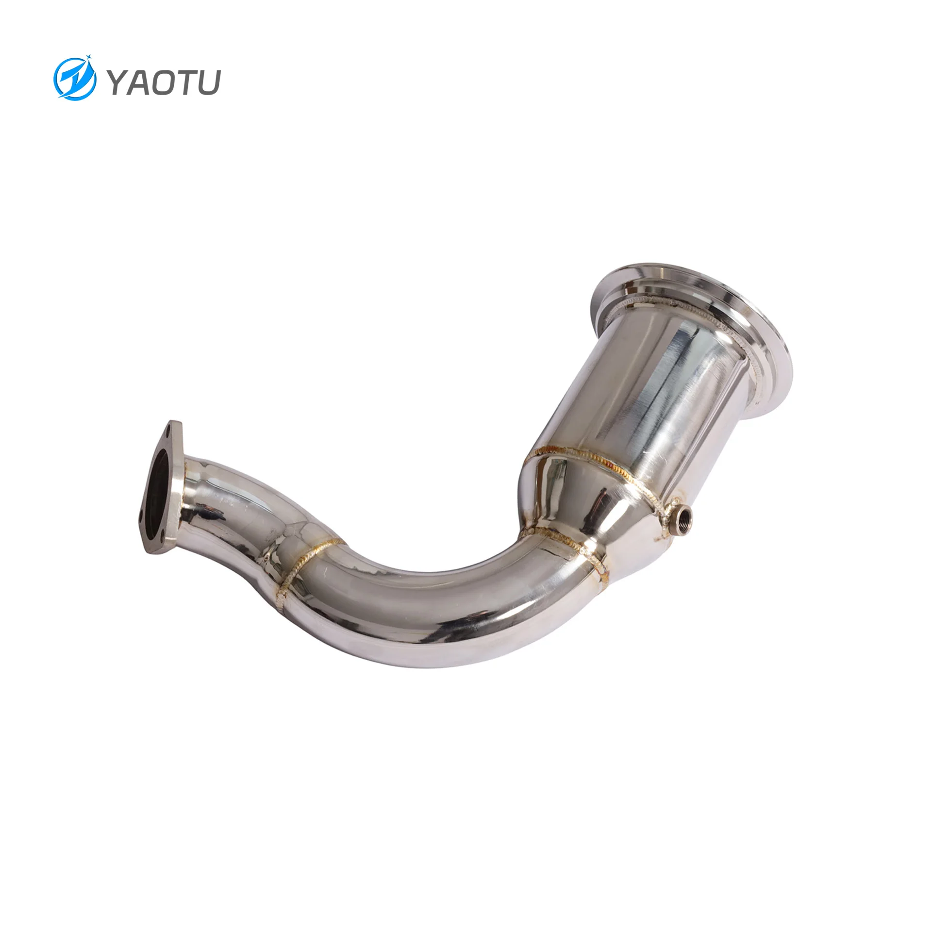 

YT High Performance 304 Stainless Steel Racing 200cells High Flow Catalysis Downpipe for Porsche Cayenne E3 3.0T