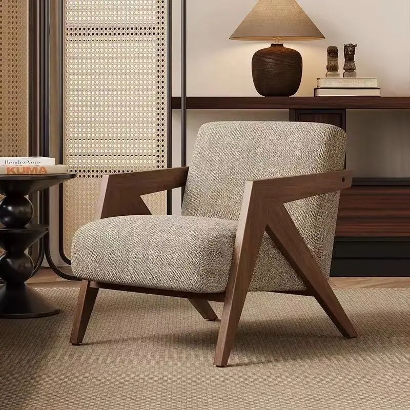 PYJ single sofa chair French seat antique living room balcony leisure seat