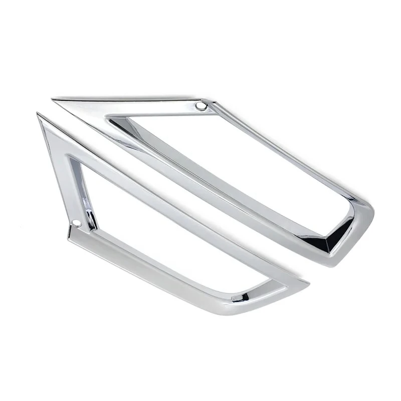 Car Front/Rear Fog Light Lamp Cover Trim Strips Decoration Cover ABS Chrome for VW T-Roc TROC 2017 2018 2019 2020