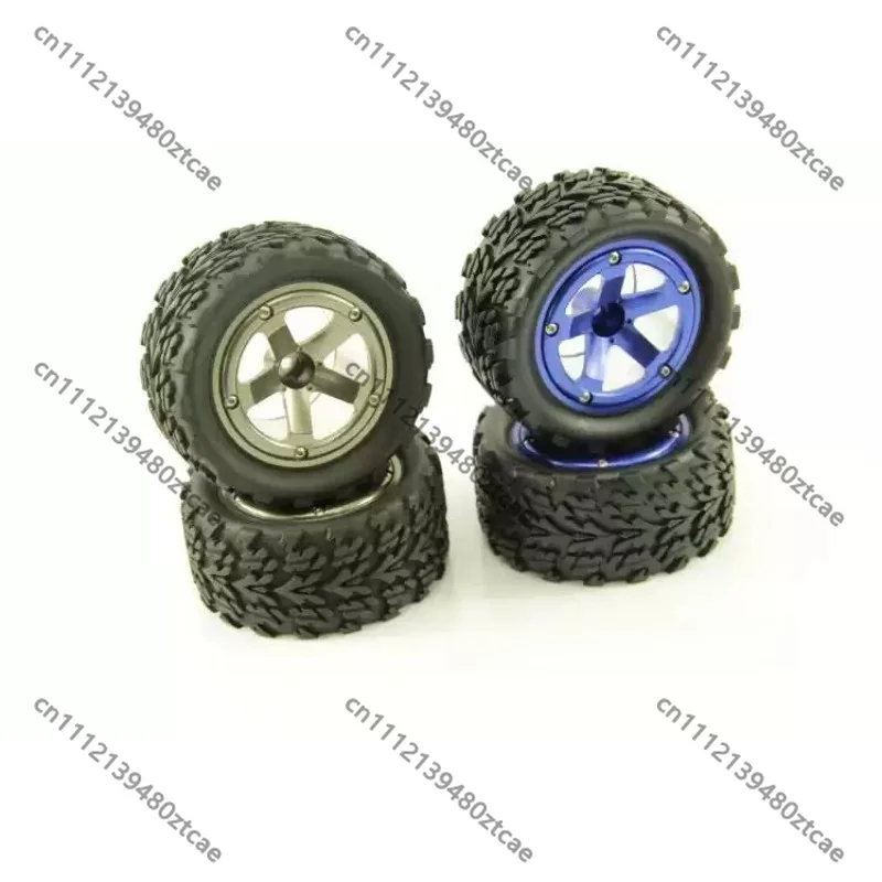 RC Nitro Off‑Road Car Aluminum Bead‑Lock Rim And Tire Assembly, After‑Market Upgrade Accessory Fit