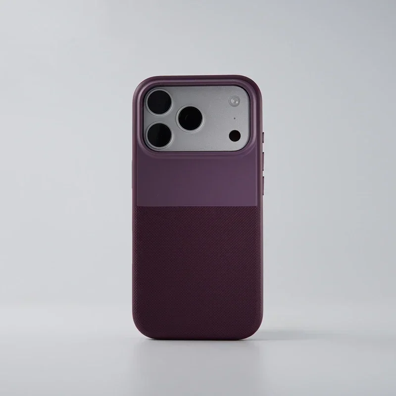 Rutschfeste Punkte Stoßfeste Magsafe-Handyhülle für iPhone 17 Pro Max 17 18 Pro Magnetische Kabellose Ladefunktion Matte Farbblockierung Schutzhülle – Detail 2