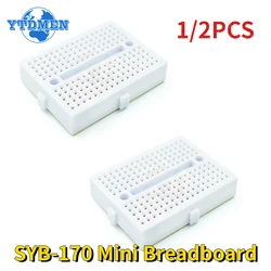 1pcs/2pcs Breadboard SYB-170 Mini Solderless Prototype Test Board 170 Tie-points PCB Boards White for Arduino