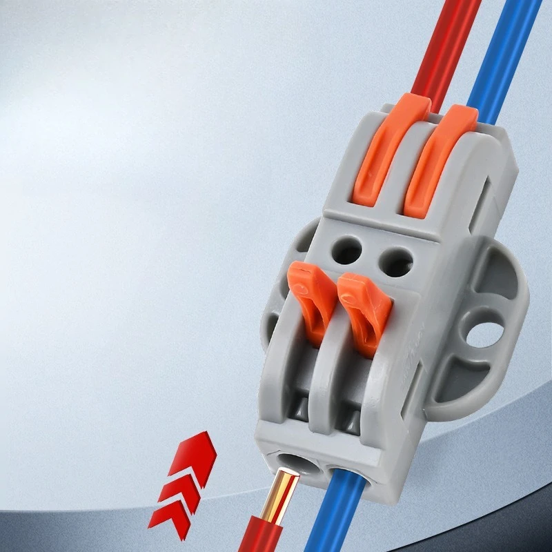 10pcs PCT-223-12 Quick Wiring Terminal with Fixed Splitter Connector, 12 In 12 Out Electrical Wire Connector for Electrician