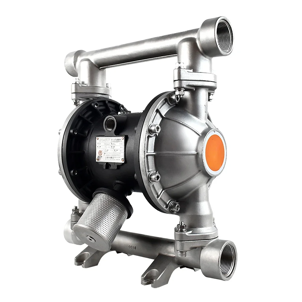 Pneumatic diaphragm pump QBY stainless steel aluminum alloy PP corrosion-resistant chemical pump sewage glue pump