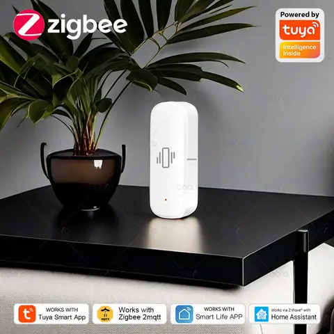 Smart ZigBee Vibration Sensor App Monitor Home Security Protection Motion Shock Alarm Support Tuya Smart Life Zigbee2MQTT