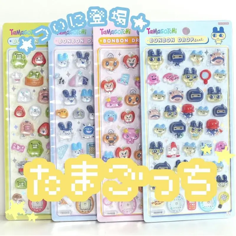 

Kawaii 10pcs Bandai Kawaii Bonbon Drop 3d Relief Crystal Stickers Cute Cartoon Decor For Diy Journal Scrapbook Planner Kid Craft
