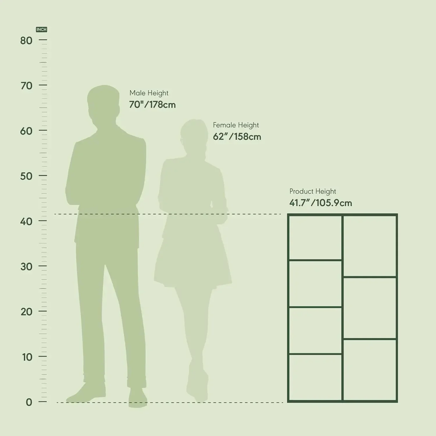 Librería / libro / almacenamiento Furinno Luder, 7 cubos, blanco