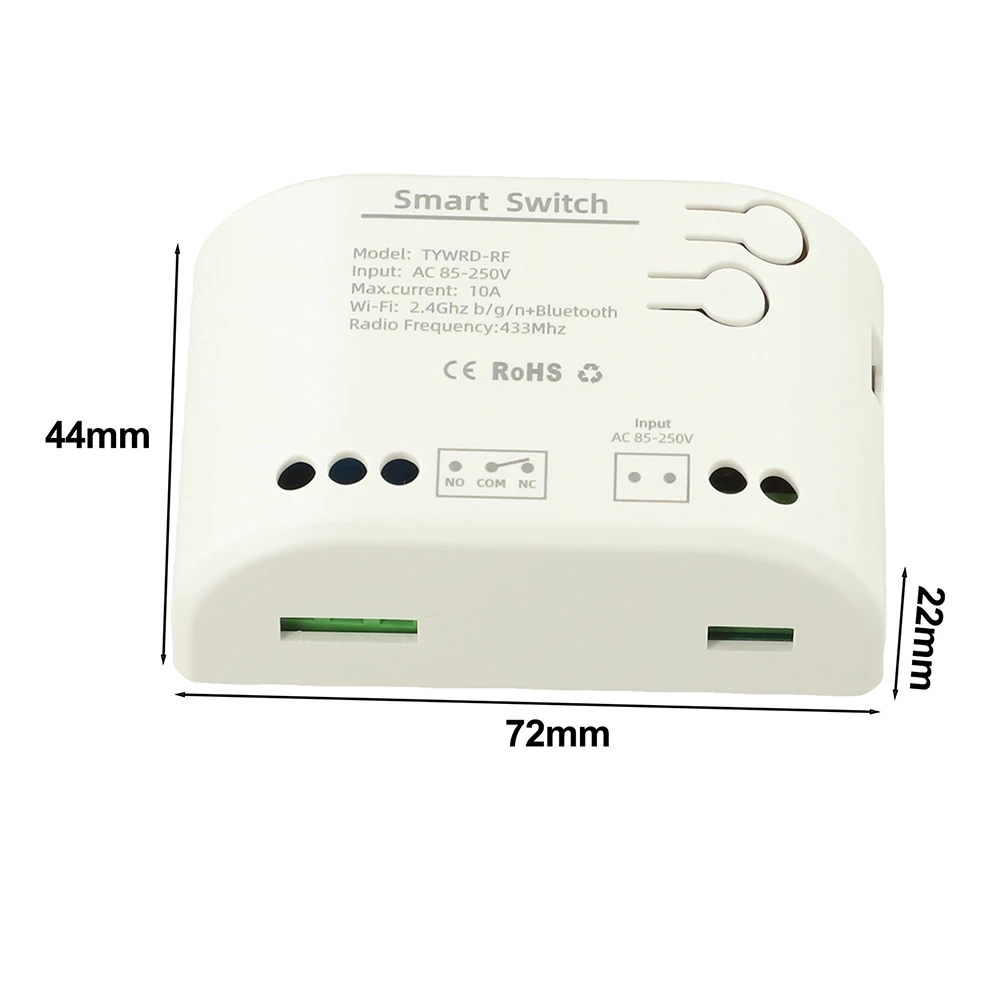 For Home Automation AC 85-250V USB 5V AC 85-250V Switch Voice Control Wireless Relay 2.4GHz WiFi DIY Safe Wiring