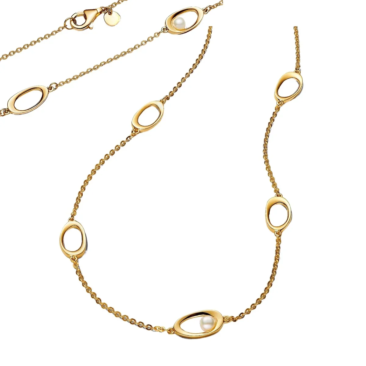 تألق 925 فضة الذهبي سحر الهندسة مجموعة أقراط اللؤلؤ خواتم القلب أساور القلائد النسائية DIY مجوهرات هدايا