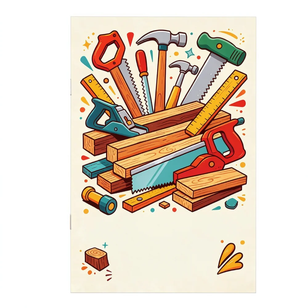 Beginner Woodworking Technique Manual Furniture Project Guidebook A5 Illustrated Instructions For Hand Crafted Home Decor