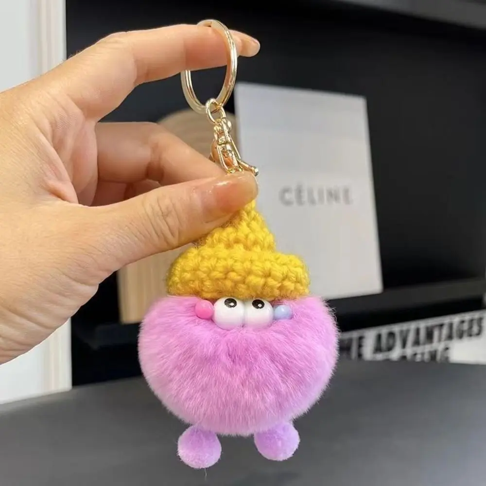 Bag Charm Adorable Purse Bag Pendant Pendant Ornament Plush Key Chain Cartoon Kawaii Cute Key Ring Car