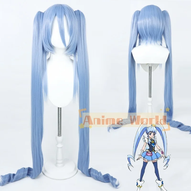 

Happiness Charge PreCure! Cure Princess Hime Shirayuki Cosplay Wig 140cm Long Heat Resistant Cosplay Wigs Halloween