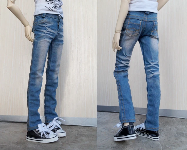 

BJD DOLL Black Blue Jeans Pants Trousers Outfits For Male 1/3 SD 60cm 24" 1/4 17" Tall BJD SD17 MSD DK DZ AOD DD Doll W