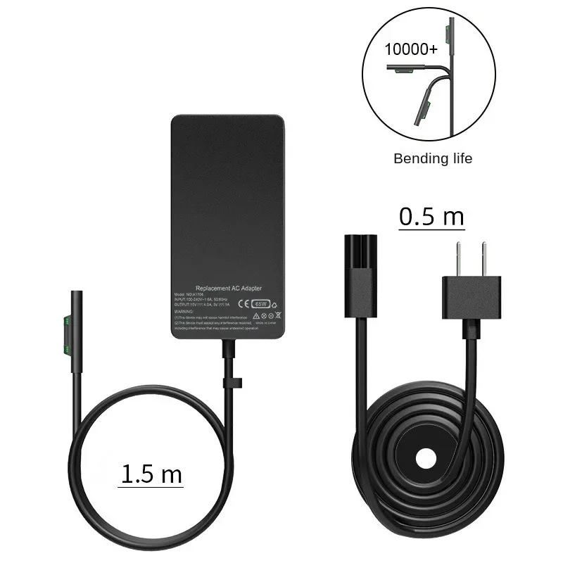 36W 44W 65W  Power Supply Laptop AC Adapter Charger for Microsoft Surface Pro3 Pro4 Pro 5 Pro 6 Pro7 Pro X Notebook USB 15V4A