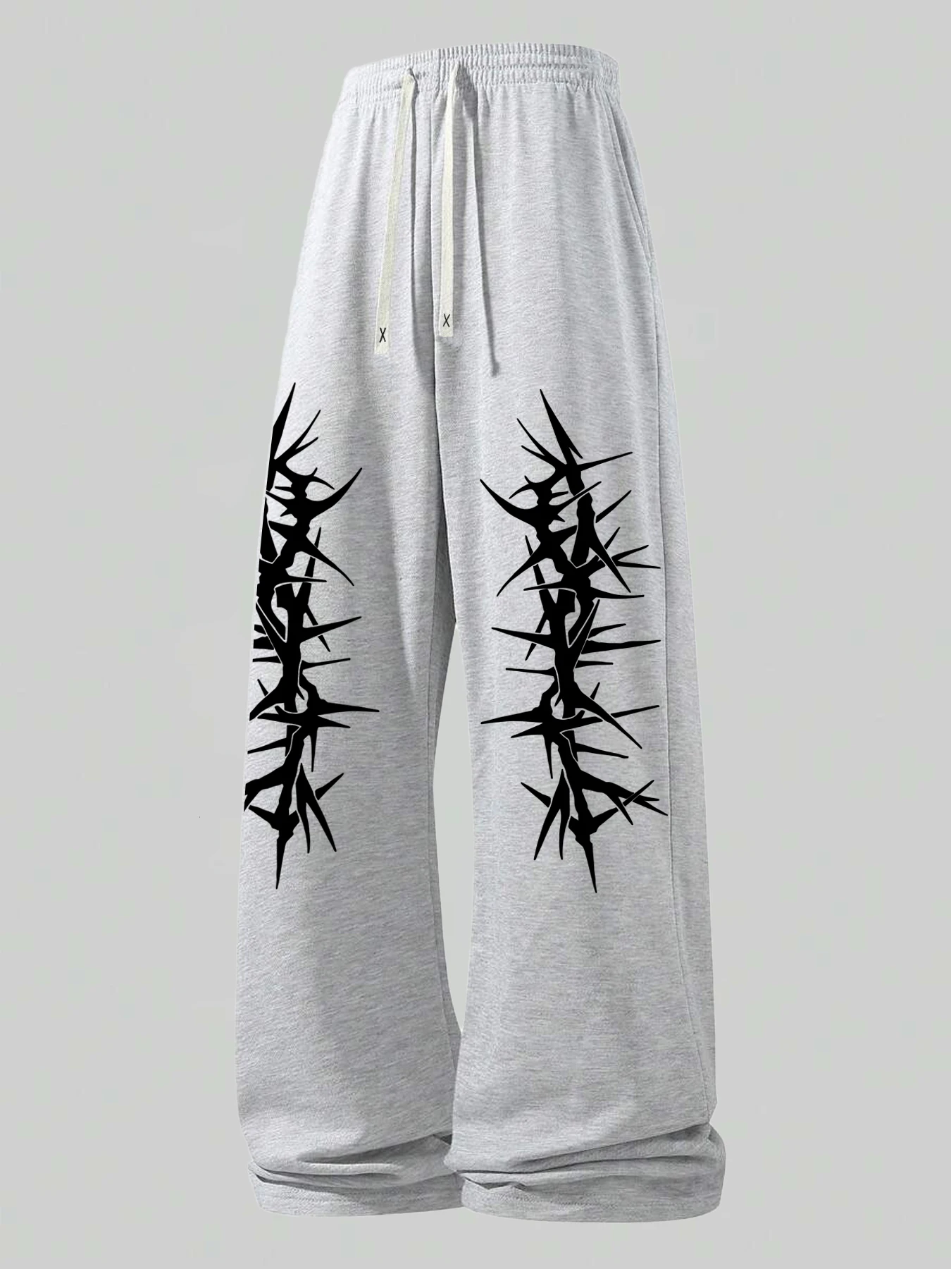 

Original Thorny Design Dark Style Outdoor Casual Sports Long Pants, The First Choice for Campus Fashion Matching