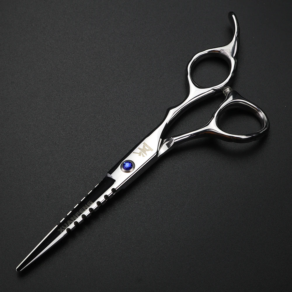 XUANFENG 6 inch toothed hair stylist scissors hair salon styling tools cutting scissors and thinning scissors set