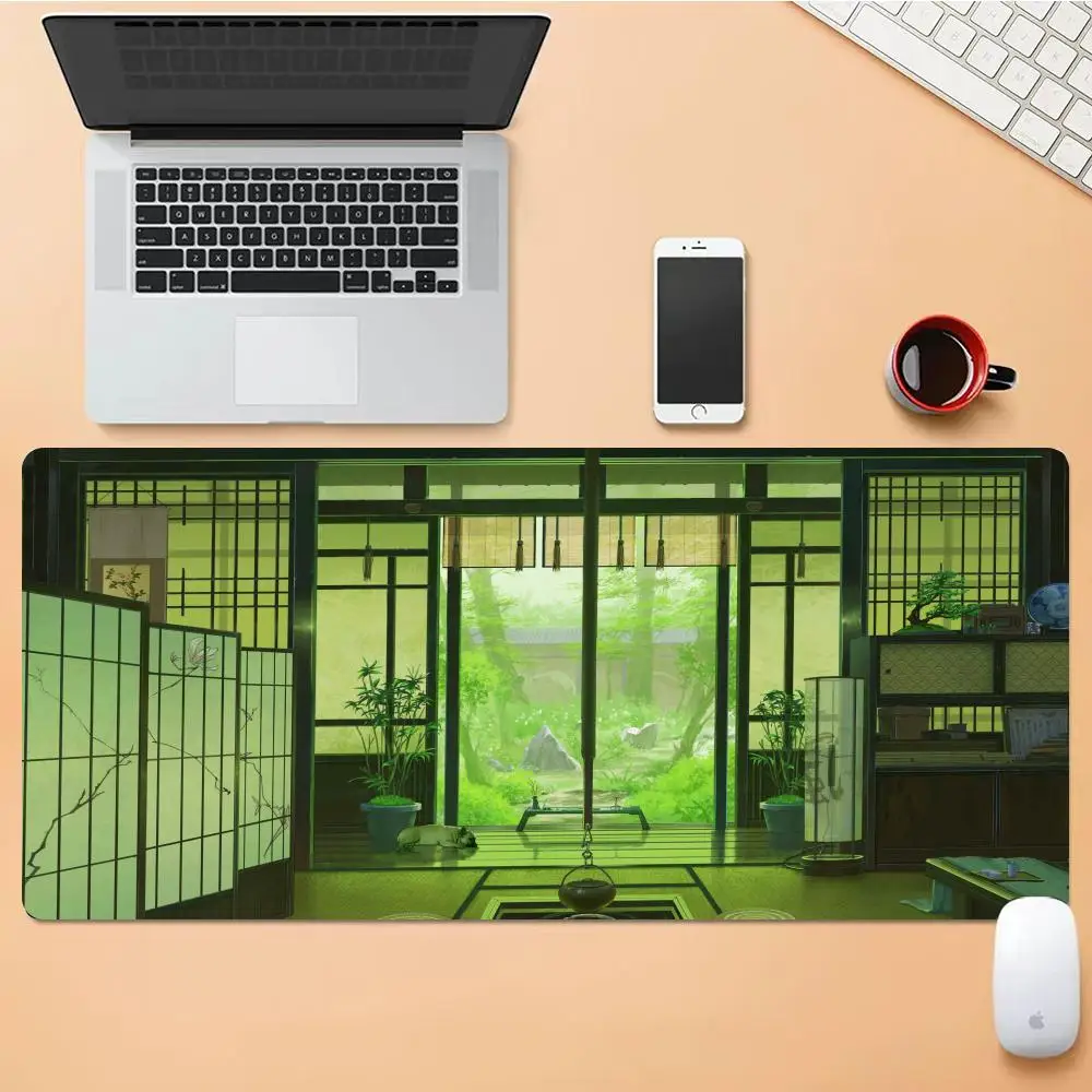 

Mouse Pad Green World Desk Mouse Pad Cute HD Desk Pad Extended Gaming Keyboard Mats Large XXL Gamer Mouse Pad HYB XXC