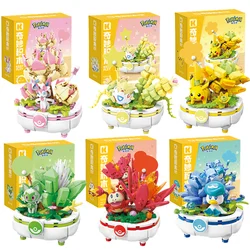 Keeppley Building Blocks Pokemon Toys Pikachu Sylveon Togepi Sprigatito Fuecoco Building Blocks  Children's Birthday Gift ﻿